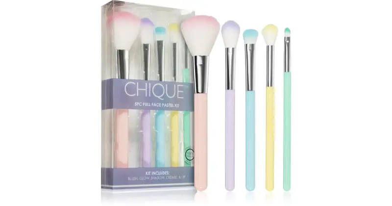 Chique Pastel set di pennelli per un look perfetto 5 pezzi