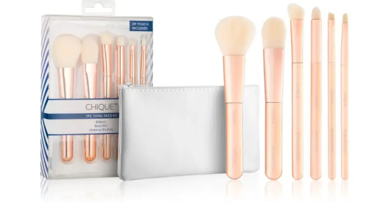 Chique RoseGold set di pennelli per viso e occhi 6 pezzi