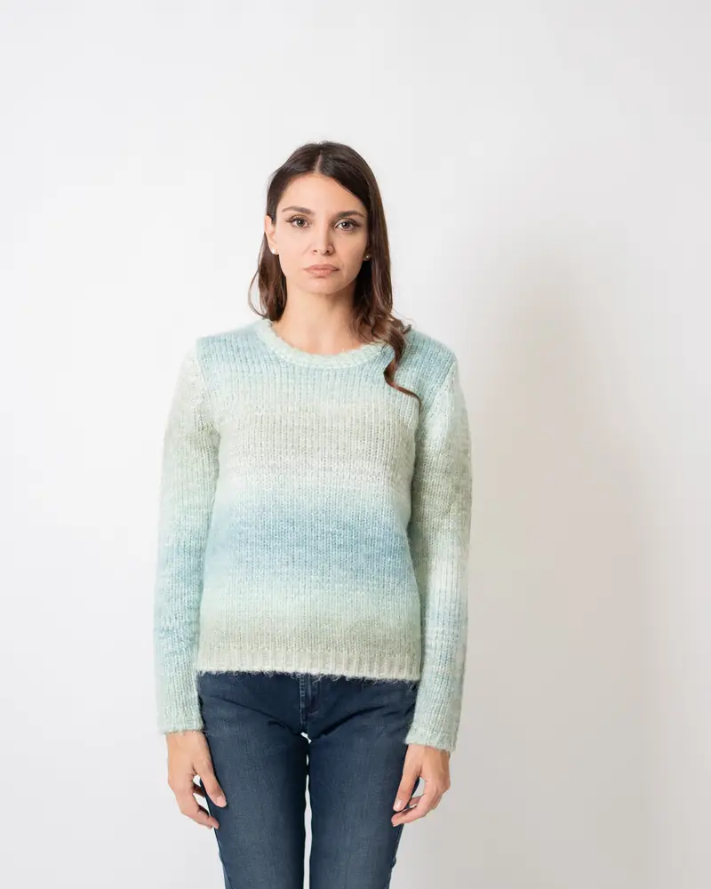 Maglia Lurex Sfumature Tiffany