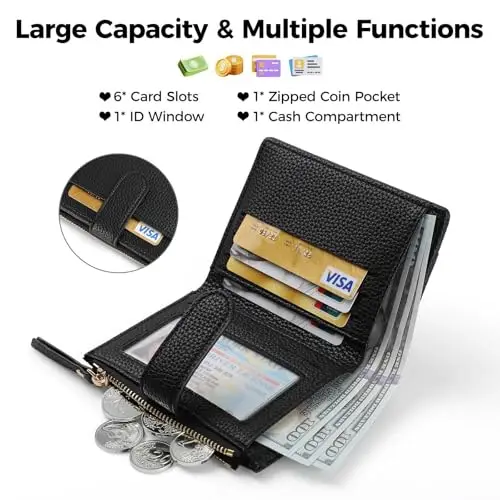 RRANCharltu Portamonete Donna Nero 2537596 miniatura 2