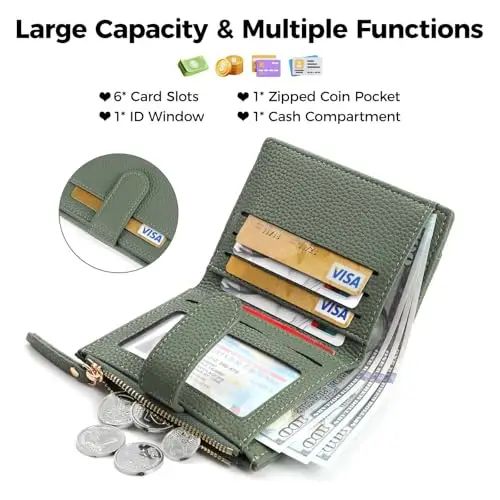 RRANCharltu Portamonete Donna Verde 2537598 miniatura 2