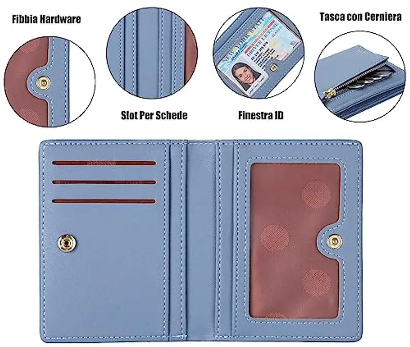 RRANCharltu Portamonete Donna Blu 871659 miniatura 2