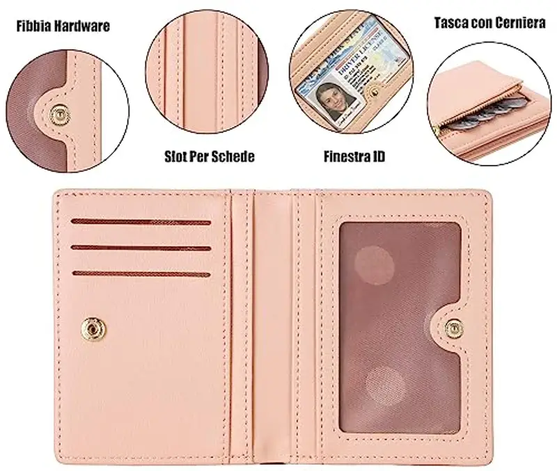 RRANCharltu Portamonete Donna Rosa 1599895 miniatura 2