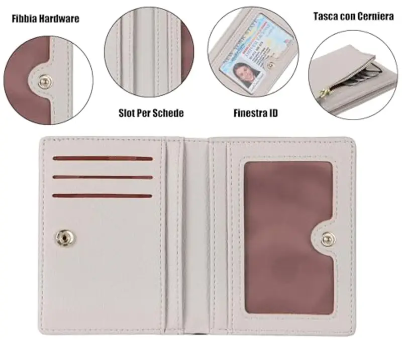 RRANCharltu Portamonete Donna Grigio 1599904 miniatura 2