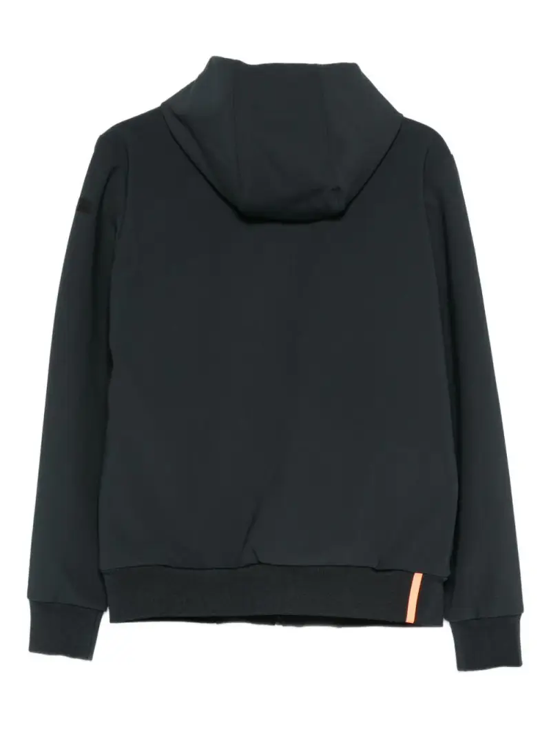 Giacca grigio scuro con zip e cappuccio miniatura 2