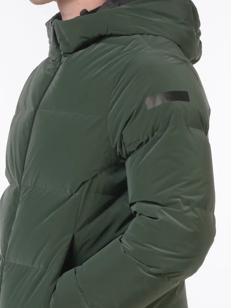 giubbino da uomo Rrd in piuma con cappuccio Verde