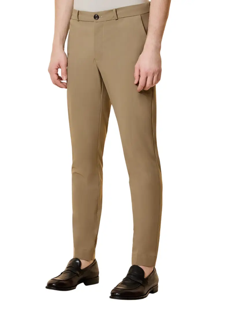 pantalone chino rrd da uomo - marrone