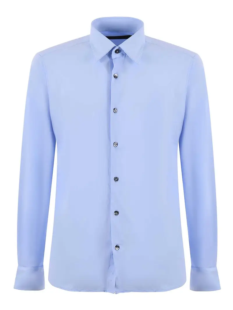 Camicia in jersey Azzurro