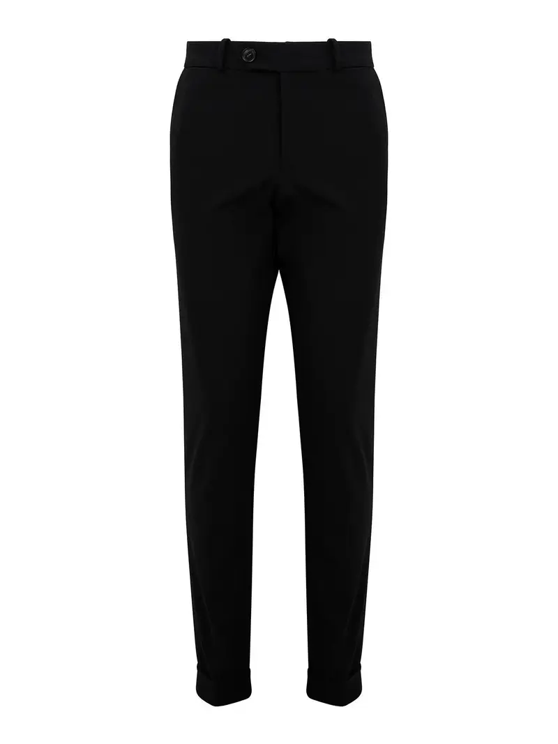 Pantaloni chino invernali elasticizzati Nero
