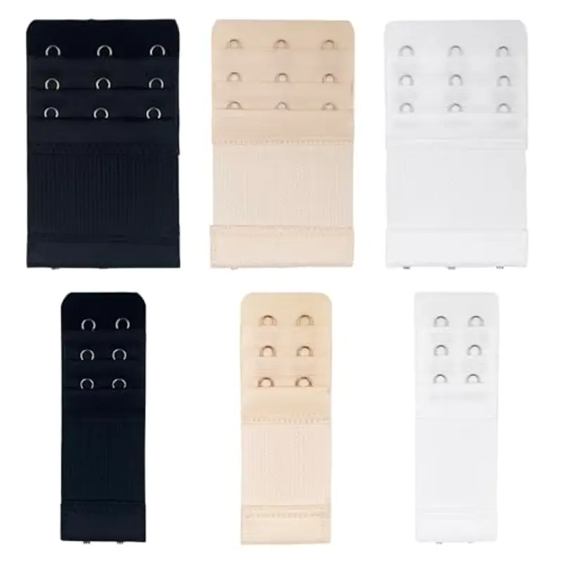 RSEUPHIEE Set 6 Estensioni Reggiseno, Cinghie di Prolunga 3 File 2/3 Ganci