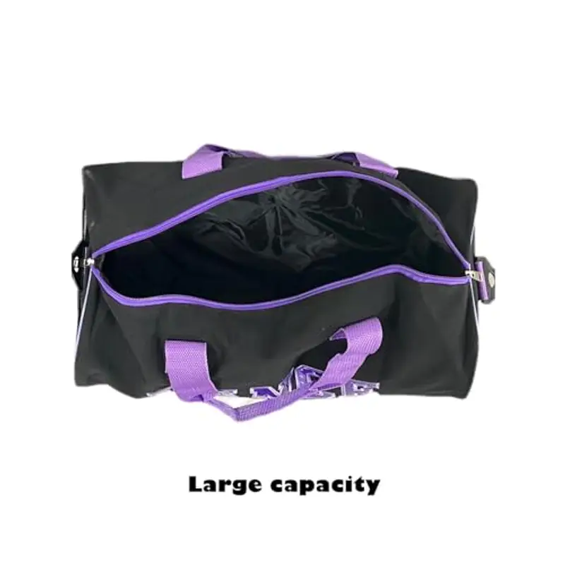 RTMYOR Borsa da Danza Carina per Ragazze, Sportiva e a Tracolla, Borsone da Ballerina, Viola, Adatta per Sport e Danza miniatura 2