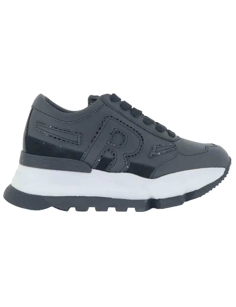 Sneakers donna in pelle nera Donna 0304-84501 1