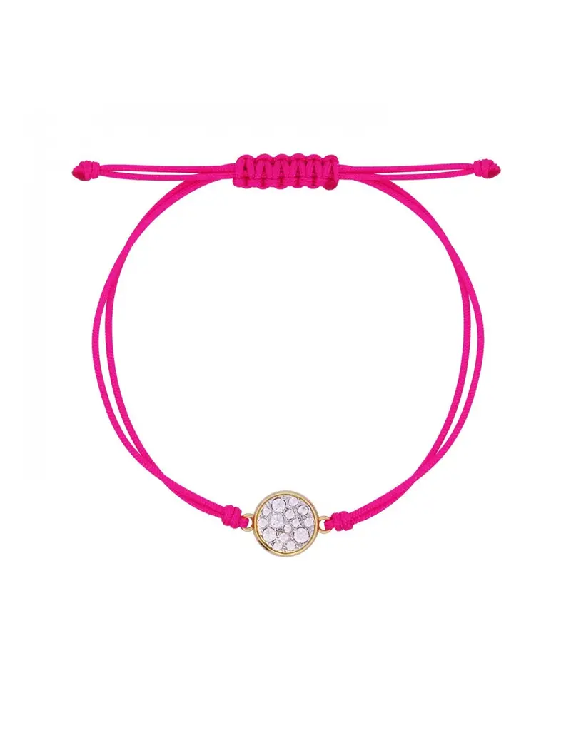 Bracciale in tessuto RUE DES MILLE Stardust Ten BRZ-018 TSR CER AU Cerchio Small Pave