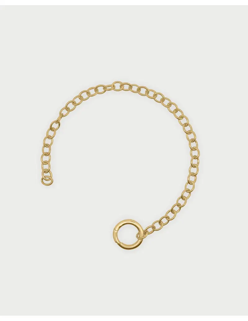 Bracciale Rolò chain Base cerchio RUE DES MILLE Charmbar in argento 925 dorato CB-BR 01