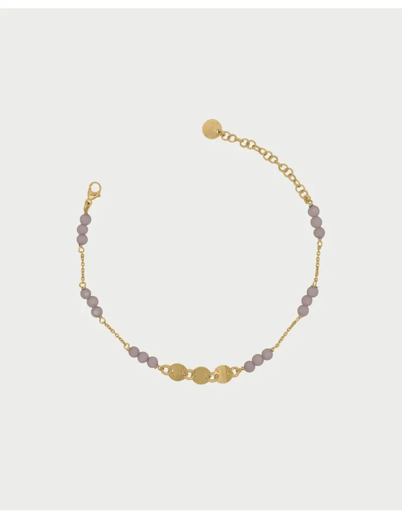 Bracciale RUE DES MILLE Gipsy Chic catena zirconi Milky e Medaglie in argento 925 BR-031 M3 M AU