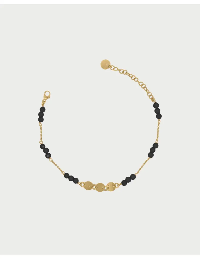 Bracciale RUE DES MILLE Gipsy Chic catena zirconi Milky e Medaglie in argento 925 BR-031 M3 N AU