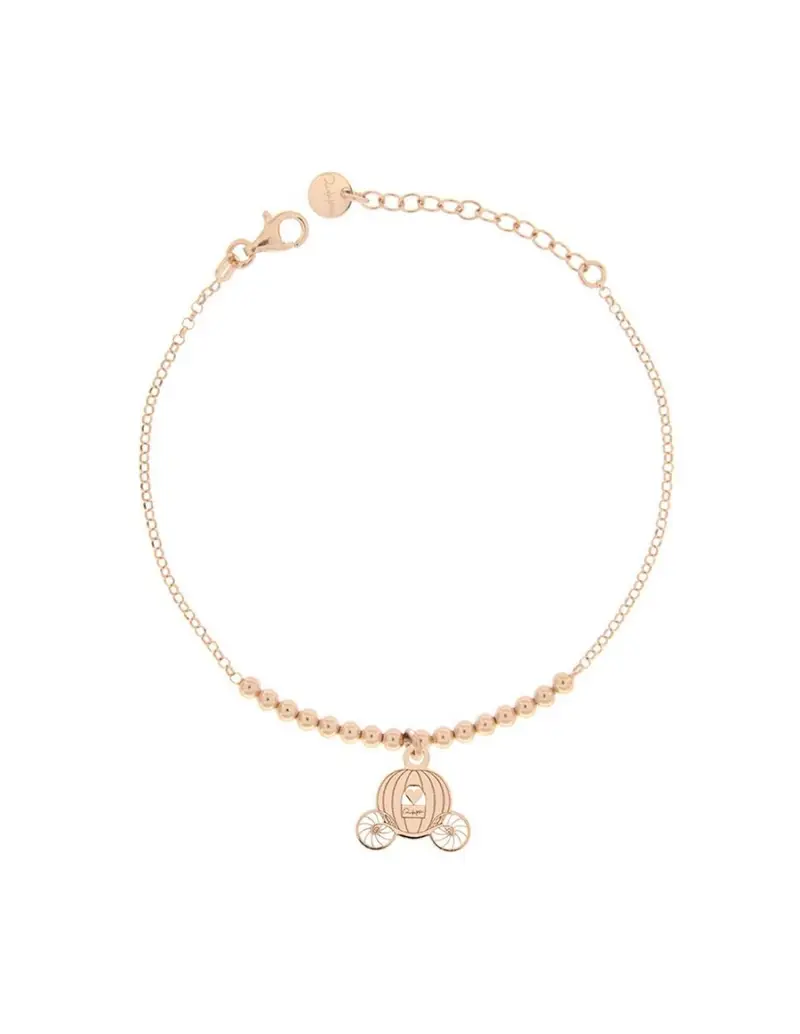 Bracciale RUE DES MILLE Micro 1 in argento 925 dorato con soggetto Carrozza BR-180GG PL CAR AU