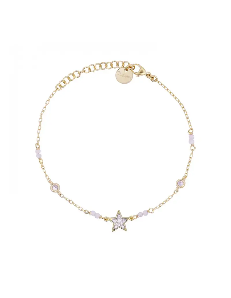 Bracciale RUE DES MILLE Stardust Ten in argento 925 dorato BRZ-018 M1 STE AU