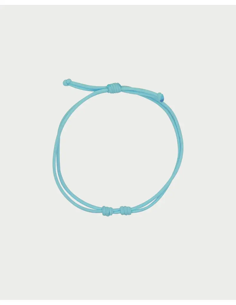 Bracciale Soft Cord Base RUE DES MILLE Charmbar in tessuto soft regolabile CB-BR TS1 C5 Turchese