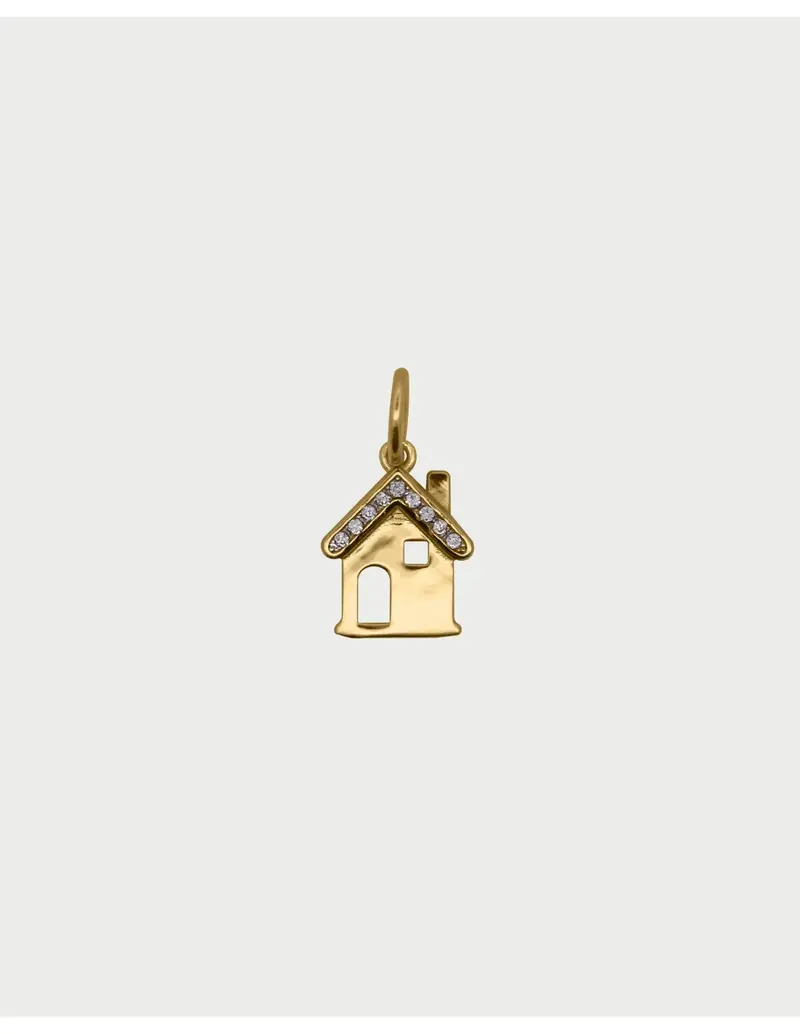 Charm Casa RUE DES MILLE Charmbar in argento 925 dorato e cristalli CB-CN 06