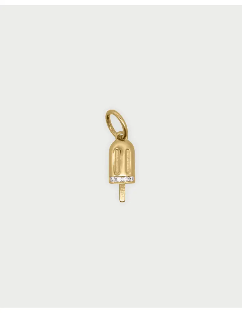 Charm Ice Pop RUE DES MILLE Charmbar in argento 925 dorato e cristalli CB-CN 10