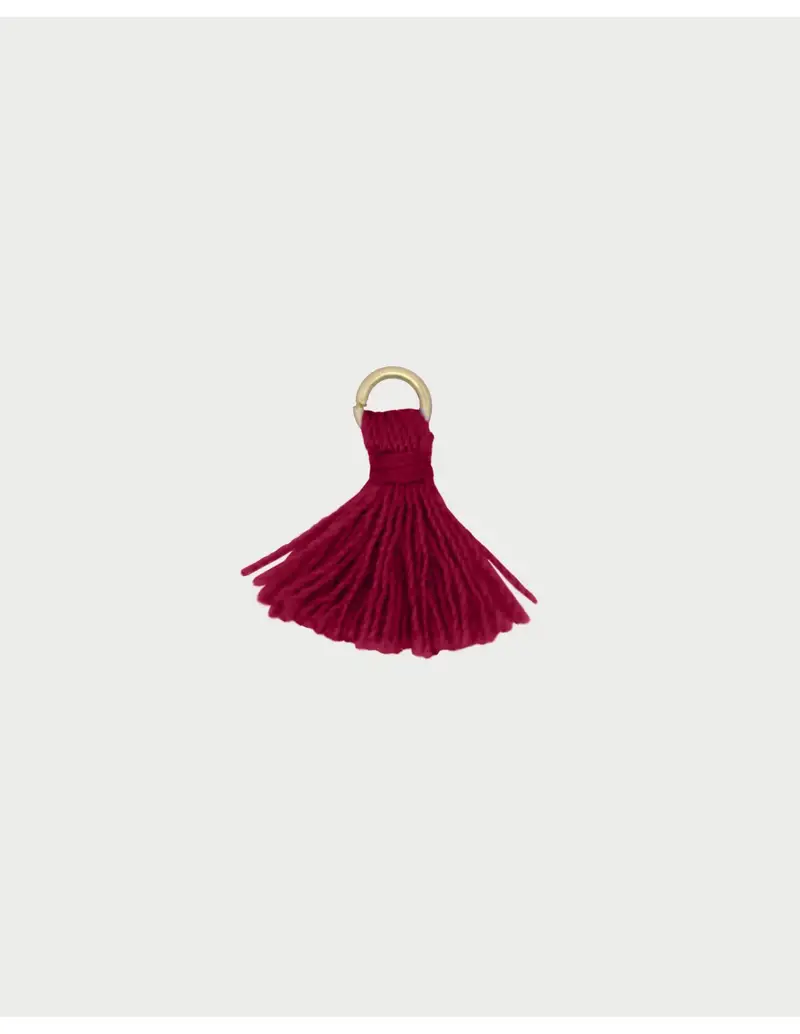 Charm Nappa Burgundy RUE DES MILLE Charmbar in argento 925 dorato CB-CN 53