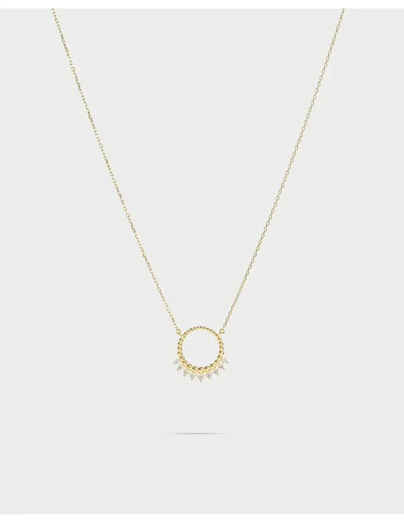 Collana girocollo RUE DES MILLE Athena Halo in argento 925 dorato GRZ-028 M2 AU