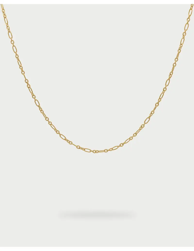 Girocollo 3+1 chain Base RUE DES MILLE Charmbar in argento 925 dorato CB-GR 04