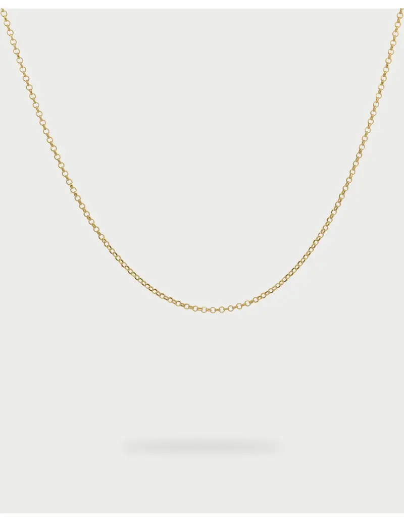 Girocollo basic chain base long RUE DES MILLE Charmbar in argento 925 dorato CB-GR 02