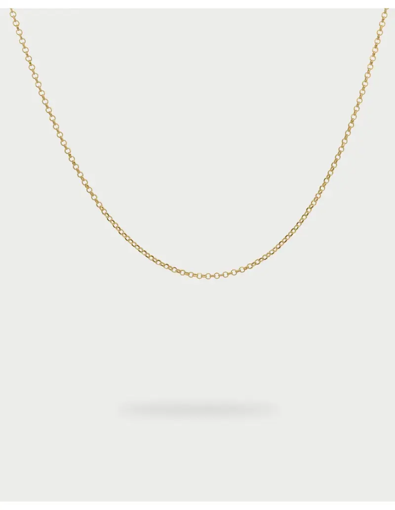 Girocollo basic chain base short RUE DES MILLE Charmbar in argento 925 dorato CB-GR 01