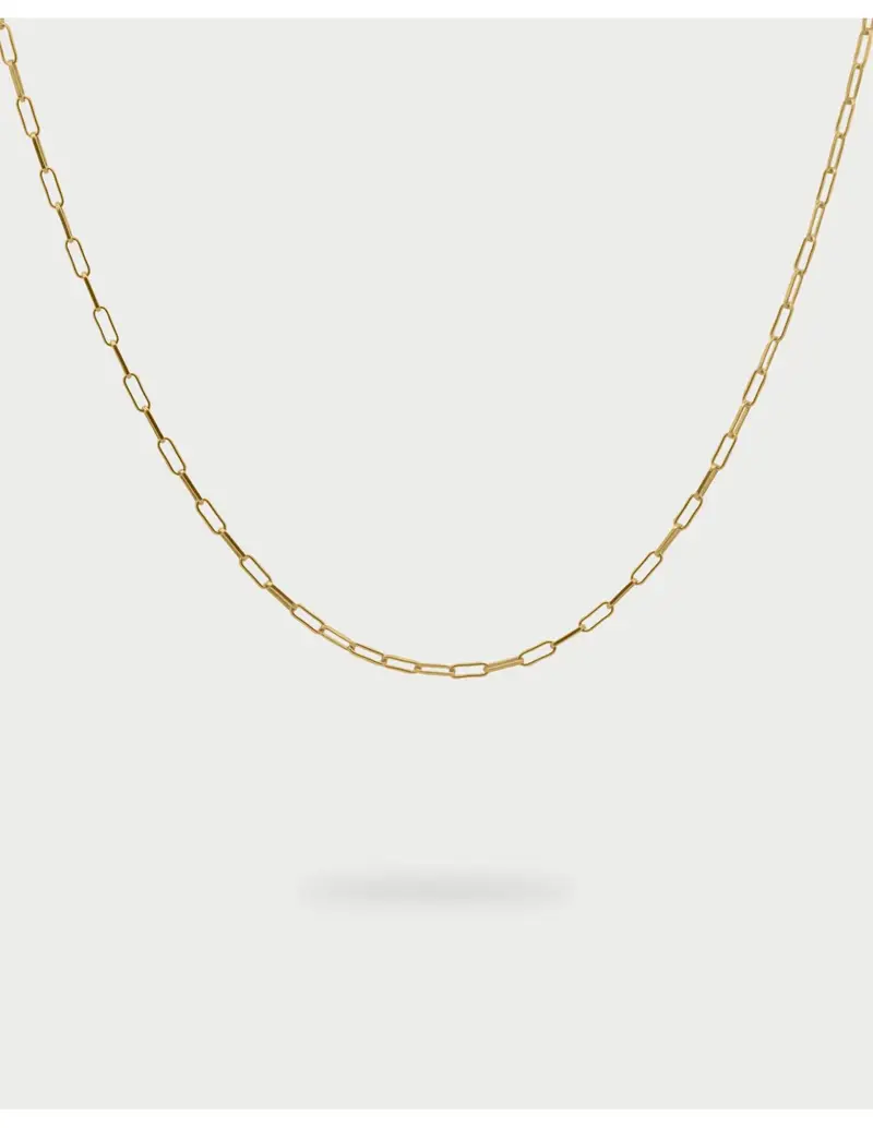 Girocollo link chain Base RUE DES MILLE Charmbar in argento 925 dorato CB-GR 03