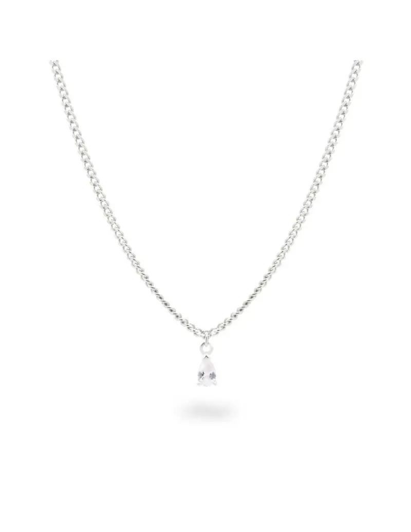 Girocollo RUE DES MILLE Cleo in argento 925 mini groumette drop GRZ-026 M3 RH