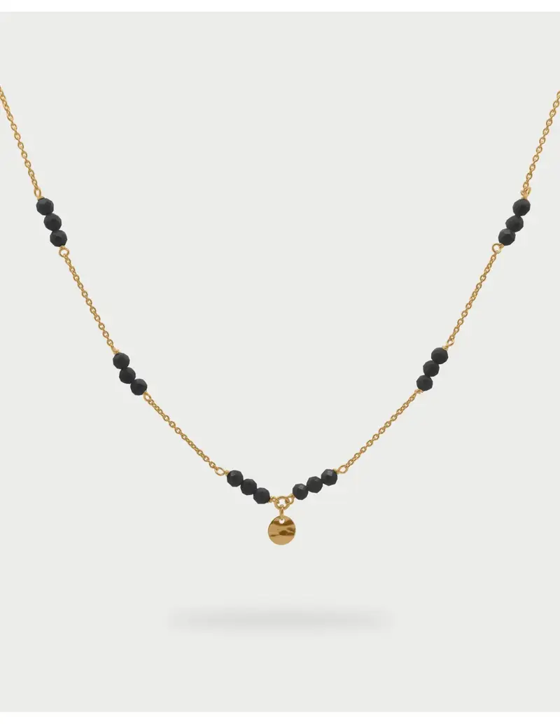 Girocollo RUE DES MILLE Gipsy Chic catena con pepite Milky e Medaglia in argento 925 GR-031 M4 N AU