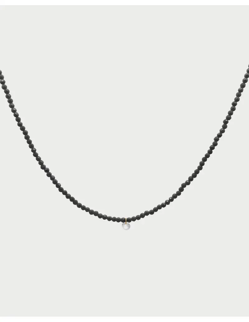 Girocollo RUE DES MILLE Gipsy Chic filo di pepite zirconi Milky in argento 925 GR-031 M2 N AU