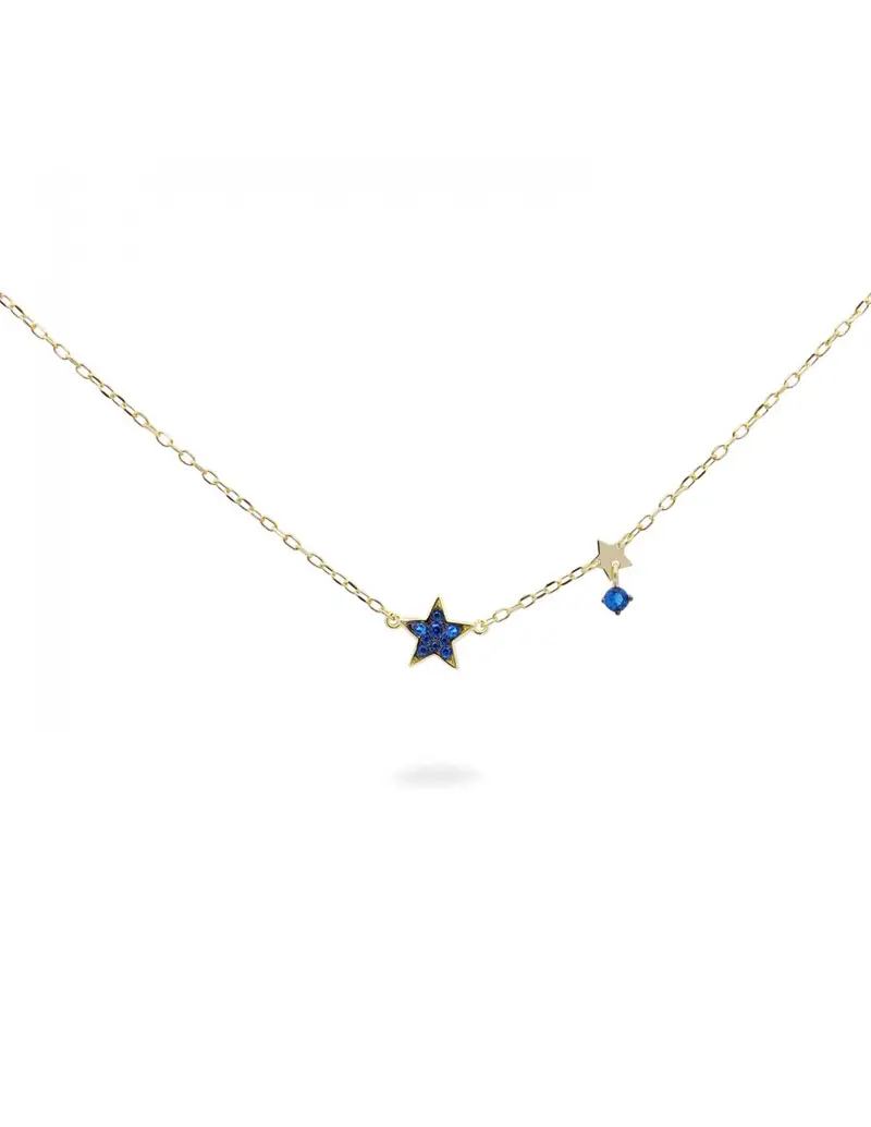Girocollo RUE DES MILLE Stardust Ten argento placcato oro giallo GRZ-018 M1 STE C AU Stella