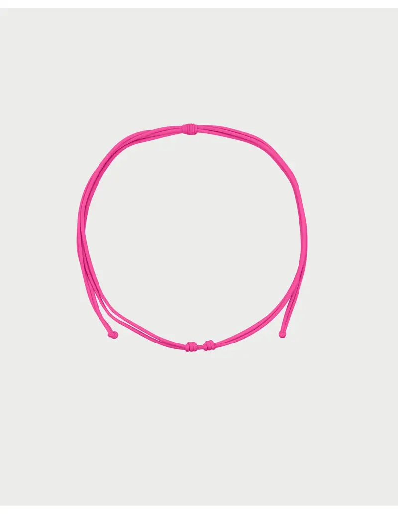 Girocollo Soft Cord Base RUE DES MILLE Charmbar in tessuto soft regolabile CB-GR TS1 C1 Fucsia