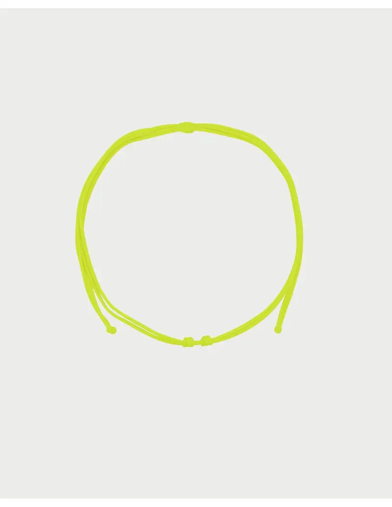 Girocollo Soft Cord Base RUE DES MILLE Charmbar in tessuto soft regolabile CB-GR TS1 C8 Giallo Fluo