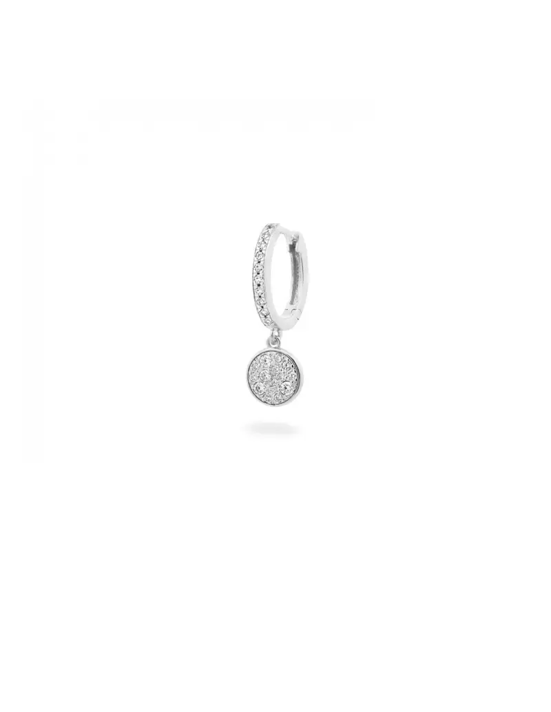 Mono Orecchino hoop RUE DES MILLE Stardust Ten in argento ORZ-018 M3 CER RH Cerchio