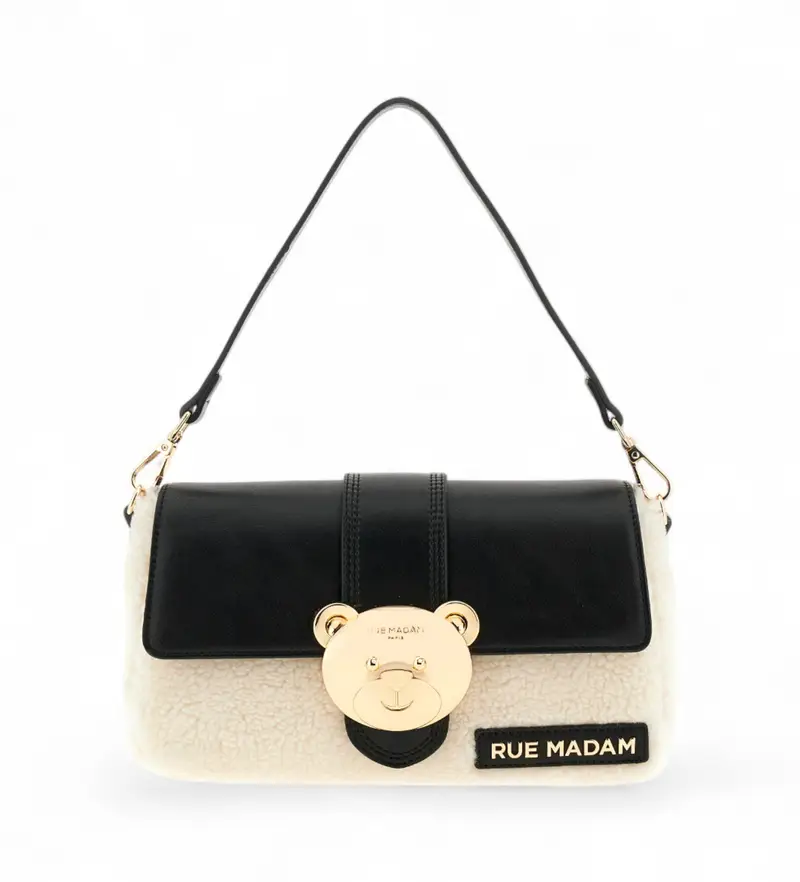 per donna. 1499 Teddy It-Bag Winter bianco, nero (OSFA), Casual, Poliuretano