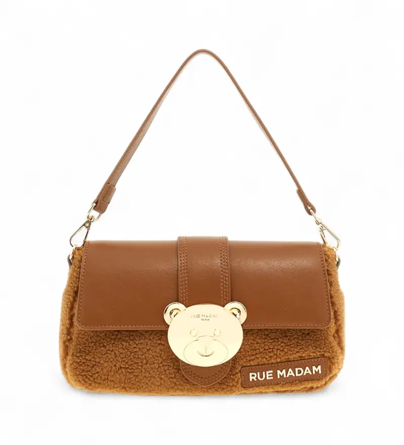 per donna 1499 Teddy It-Bag Winter Brown (OSFA), Marrone, Casual, Poliuretano