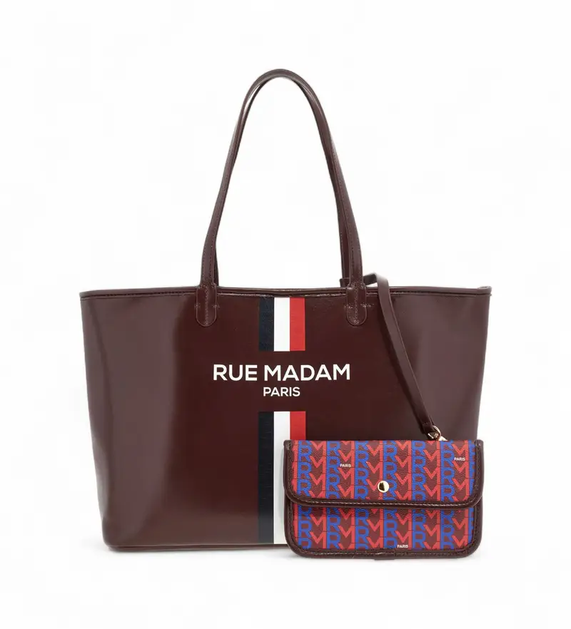 per donna 1513 Borsa della spesa color granato (OSFA), Casual, Granata, Poliuretano