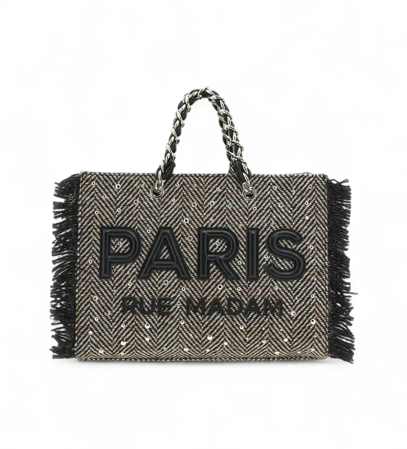 per donna. 1516 Borsa Harris Tote nera (OSFA), Nero, Casual, Poliestere