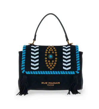 per donna 1536 Borsa Les Jours XS Ethnic nera (OSFA), Nero, Casual, Poliuretano Oro