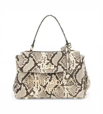 per donna 1539 Borsa con stampa animalier Les Jours XS Exotique (OSFA), Casual, Animal Print, Poliuretano Oro