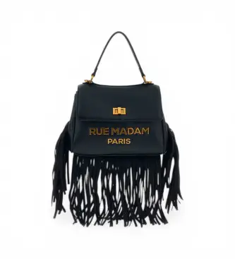 per donna 1541 Borsa Les Jours XS Fringes nera (OSFA), Nero, Casual, Poliuretano