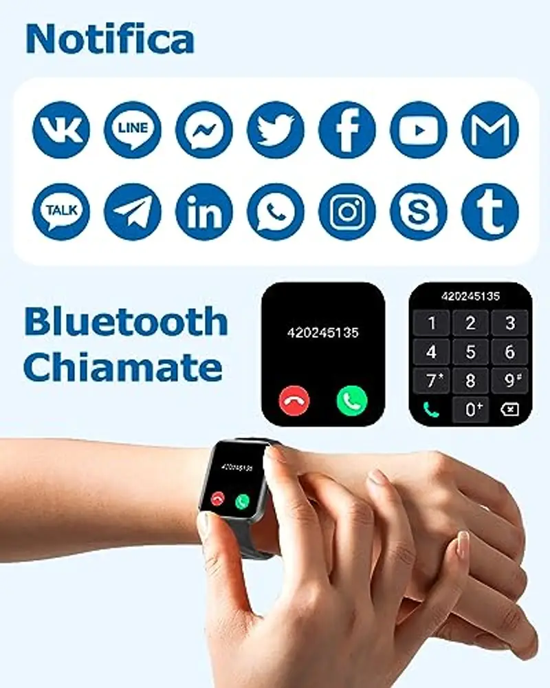 RUIMEN Smartwatch Donna Nero 2295171 miniatura 3