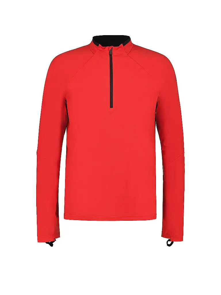 Maglia da running da uomo Maanin con zip rosso | S