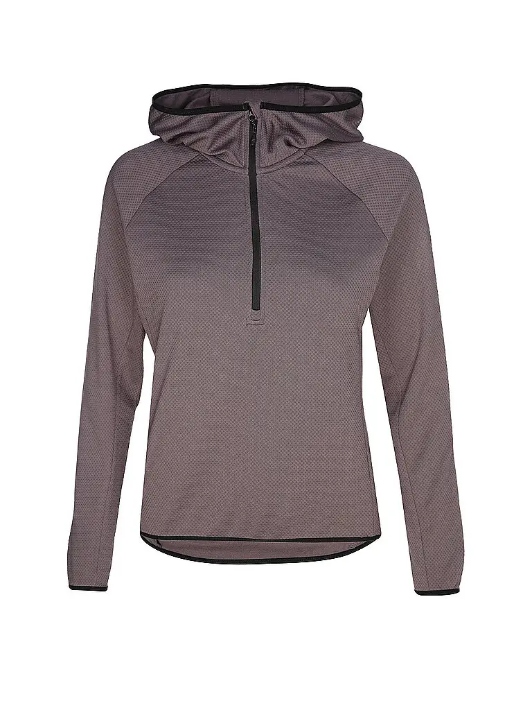 Maglietta da running da donna Maakala 1/2 Zip lilla | 34
