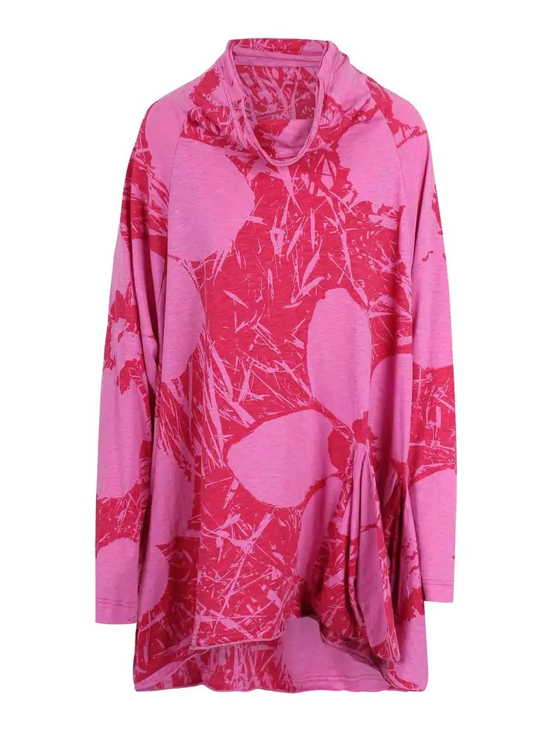 Maglia Asimmetrica Rosa