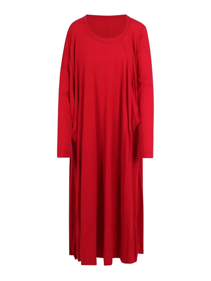 Vestito Con Nodo Rosso